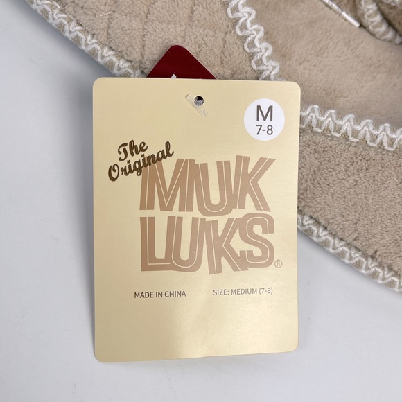 NWT Muk-Luks Beverly Slip-on Slipper Honey Wheat Sz Med (7-8) - Picture 8 of 14
